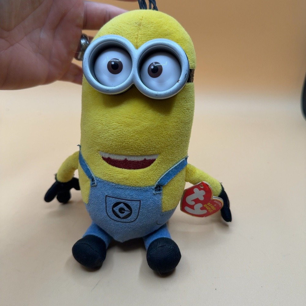 Ty Beanie Babies Despicable Me 3 Tim Minion Plush Stuffed Animal Yellow 7in
